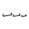 Lot de 3 Étagères Murales Bord 42cm Noir - 5FIVE SIMPLY SMART - 138955A