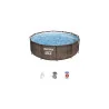 Piscine tubulaire effet rotin ronde Steel Pro Max ø3,66 x h.1 m - BESTWAY - 26575267