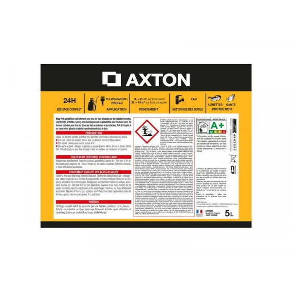 Traitement du bois multiusage AXTON 5L