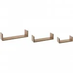 Lot de 3 Étagères Murales bord 42cm Chêne Naturel - 5FIVE SIMPLY SMART - 138955C