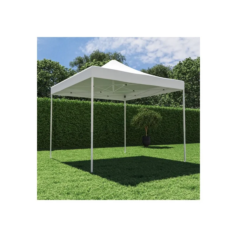 TENTE MÉTAL BLANC BORA EASY 295 cm x 295 cm 5616393