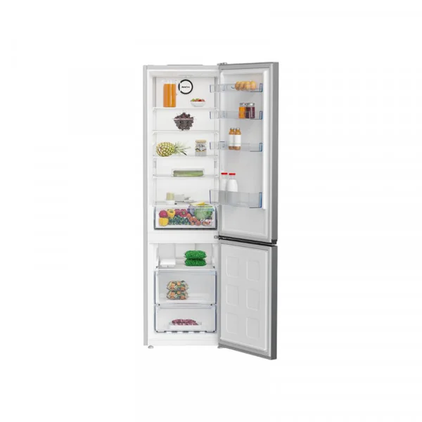 Réfrigérateur combiné No Frost 355L Gris/Inox - BEKO - B1RCNE404XB