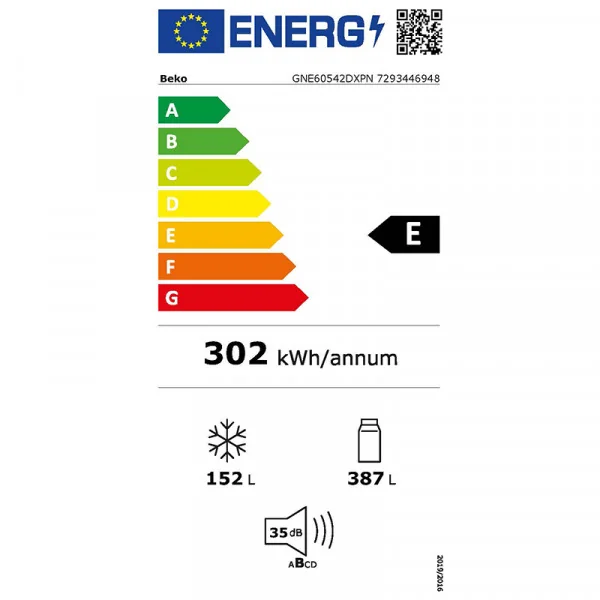 Réfrigérateur multiportes No Frost 539L Inox - BEKO - GNE60542DXPN