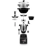 Robot culinaire multifonction connecté PowerChef 1000W 4.5L Noir - SCHNEIDER - SCCM2145S