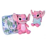 Peluche Lilo&Stitch Angel avec couverture 25cm Rose - SIMBA - 6315870345