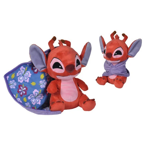 Peluche Lilo&Stitch Leroy avec couverture 25cm Marron - SIMBA - 6315870345