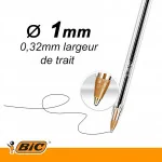 Stylo à bille Cristal pointe moyenne Vert - BIC - R55140