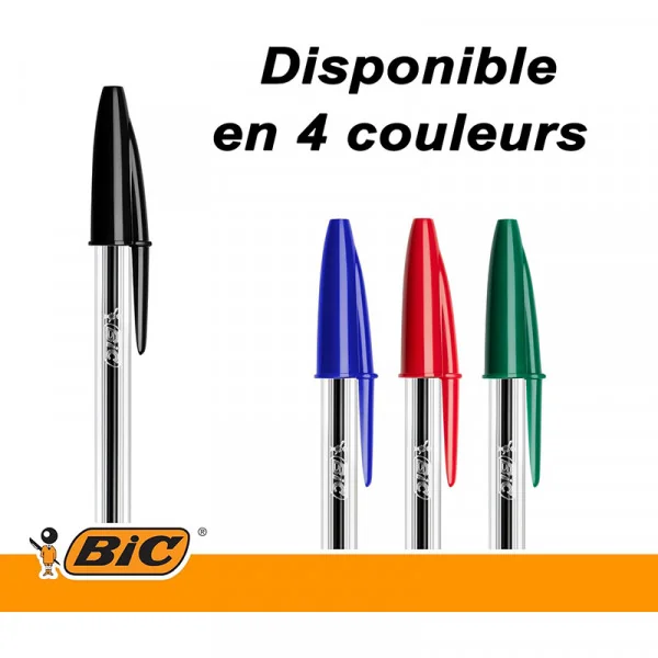 Stylo à bille Cristal pointe moyenne Vert - BIC - R55140