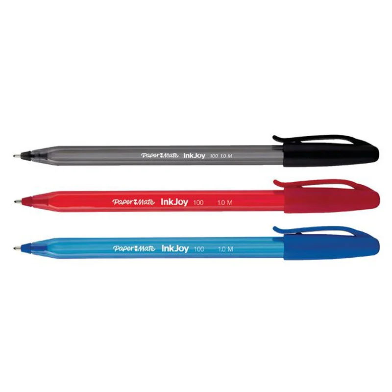 Stylo à bille Inkjoy 100 pointe moyenne Rouge - PAPER MATE - R55570