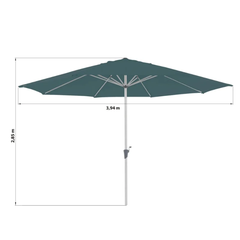 PARASOL OCTOGONAL DROIT COULEUR VERT FONCÉ