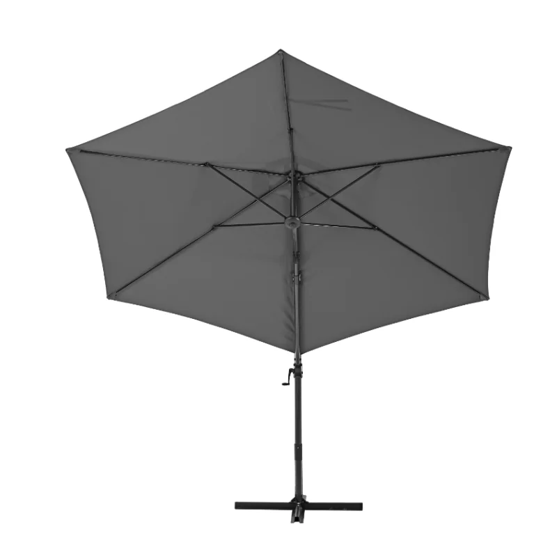 PARASOL DÉPORTÉ AVEA HEXAGONAL ALUMINIUM GRIS ANTHRACITE