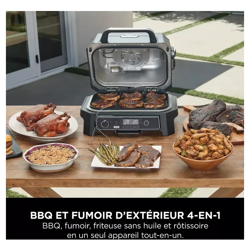 BARBECUE ÉLECTRIQUE WOODFIRE PRO XL AVEC THERMOSONDE