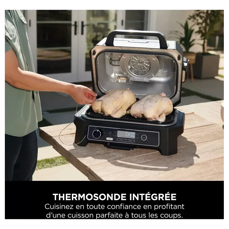 BARBECUE ÉLECTRIQUE WOODFIRE PRO XL AVEC THERMOSONDE