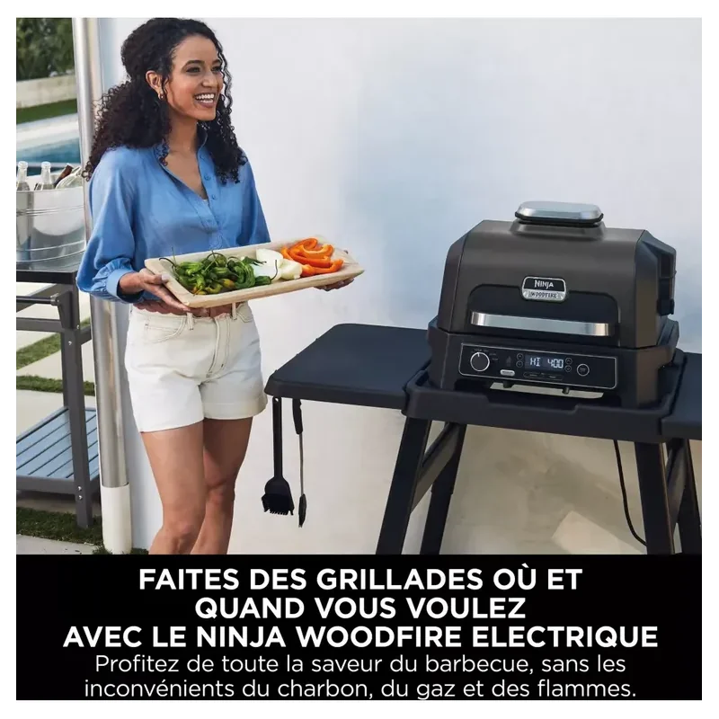 BARBECUE ÉLECTRIQUE WOODFIRE PRO XL AVEC THERMOSONDE