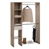 Dressing 2 Penderies DIKA Couleur Bois Naturel