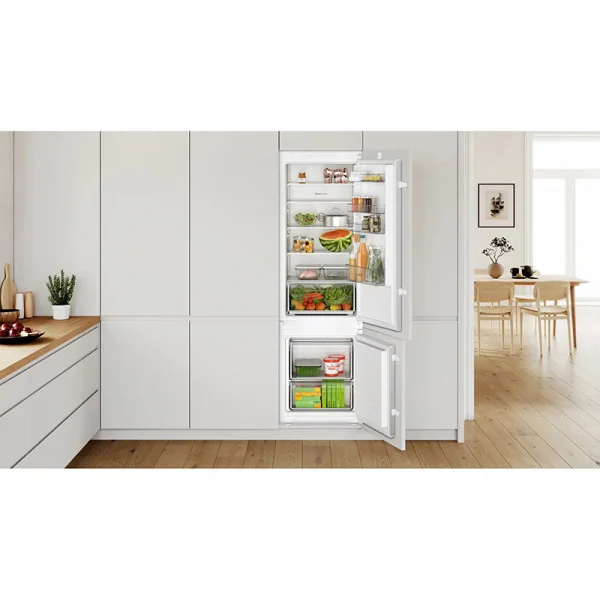 Réfrigérateur combiné encastrable Eco Airflow 270L Blanc - BOSCH - KIV87NSE0