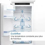 Réfrigérateur combiné encastrable Eco Airflow 270L Blanc - BOSCH - KIV87NSE0