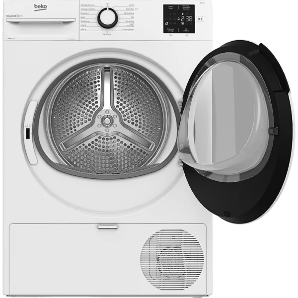 Sèche-linge hublot Eco Sense 8Kg Blanc - BEKO - D3H18301W