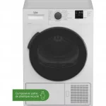 Sèche-linge hublot pompe à chaleur 10Kg Blanc - BEKO - DH10412CX0S