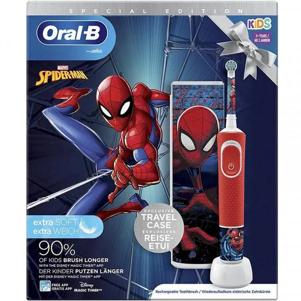 Brosse à dents électrique Vitaliity Kids edition special Spiderman - ORAL-B - :100220947