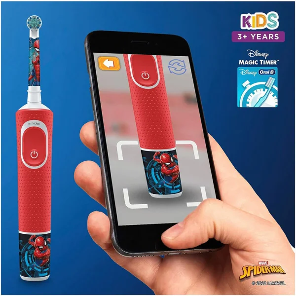 Brosse à dents électrique Vitaliity Kids edition special Spiderman - ORAL-B - :100220947