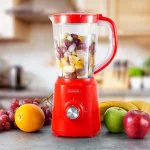 Blender 2 vitesses avec fonction pulse 1.5L Rouge - KITCHENKOOK - B5TURBORED