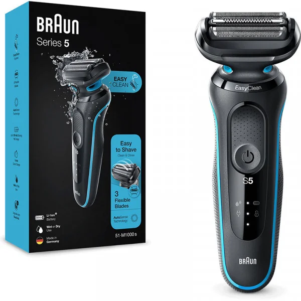 Rasoir électrique Series 5 Noir/Bleu - BRAUN - :100244490