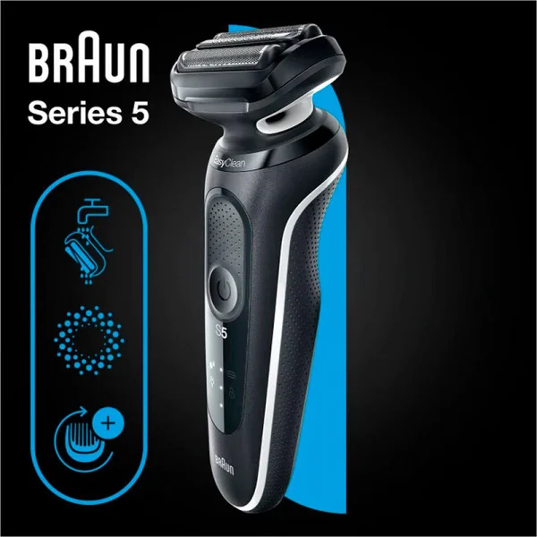 Rasoir électrique Series 5 Noir/Bleu - BRAUN - :100244490