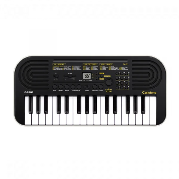 Mini-clavier avec 32 mini-clés et 100 sonorités Noir - CASIO - SA51H7