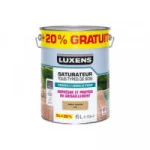 Saturateur pour bois extérieur LUXENS chêne naturel mat 5L+20% gratuit