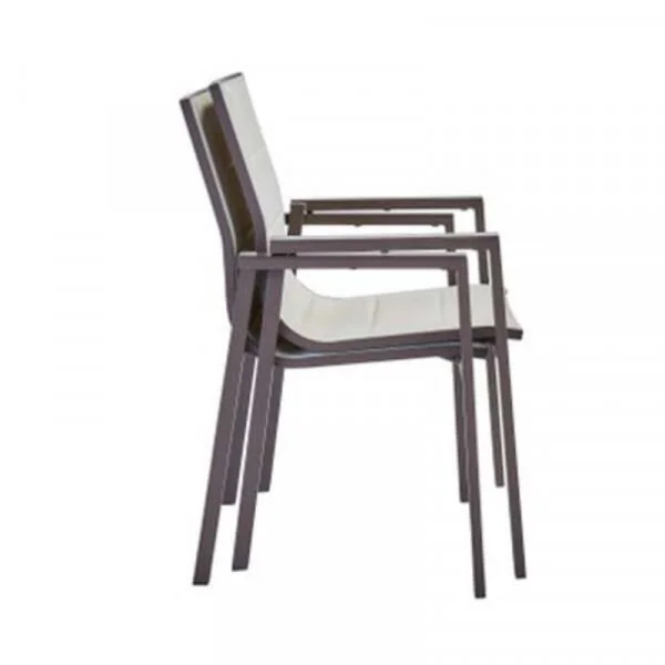 Chaise avec accoudoirs Orion Gama II Gris - NATERIAL - :100157958