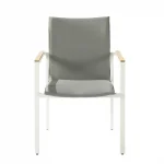 Fauteuil en aluminium Lagos Noir - SALMAR - :100158033