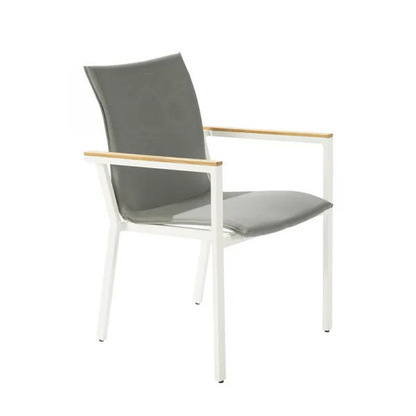 Fauteuil en aluminium Lagos Noir - SALMAR - :100158033