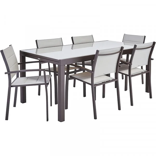 Table de jardin extensible Lyra pour 8 à 10 personnes Marron - NATERIAL - :100158066