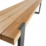 Banc de jardin Bermeo en aluminium Marron - NATERIAL - :100158076