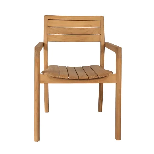 Fauteuil de jardin avec accoudoirs Aurora en teck Marron - NATERIAL - :100158077