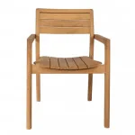 Fauteuil de jardin avec accoudoirs Aurora en teck Marron - NATERIAL - :100158077