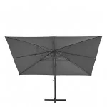 Parasol déporté aluminium Sombra 3x3M Gris anthracite - NATERIAL - :100158106