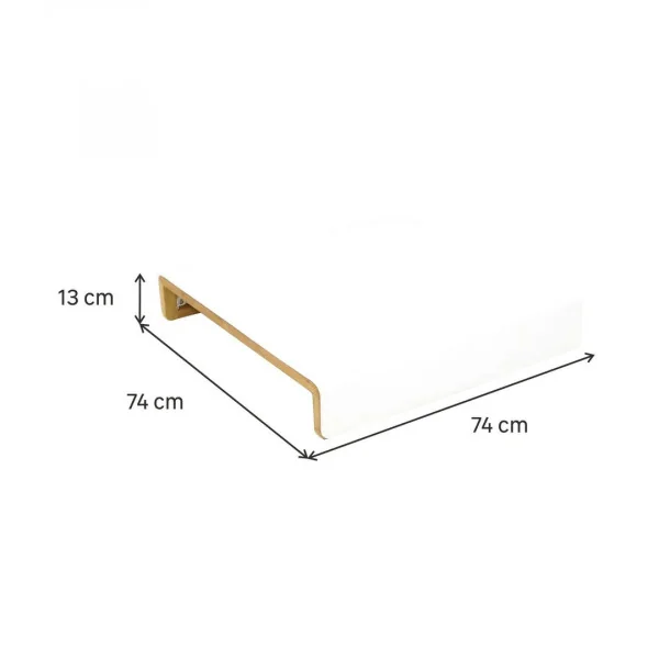 Ensemble de 2 tables basses en aluminium Memphis Blanc - NATERIAL - :100158119