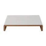 Ensemble de 2 tables basses en aluminium Memphis Blanc - NATERIAL - :100158119