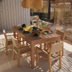 Table de jardin en bois Ribeira 6 à 8 personnes Naturel - NATERIAL - :100158126