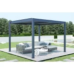 Pergola bioclimatique Santa autoportée aluminium 3x3m - NATERIAL - :100198112