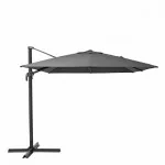 Parasol déporté Aura anthracite rectangulaire 4x3m Anthracite - NATERIAL - 5616356