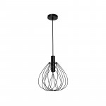 Suspension merone en acier E27 D32cm noir - INSPIRE - 84375896