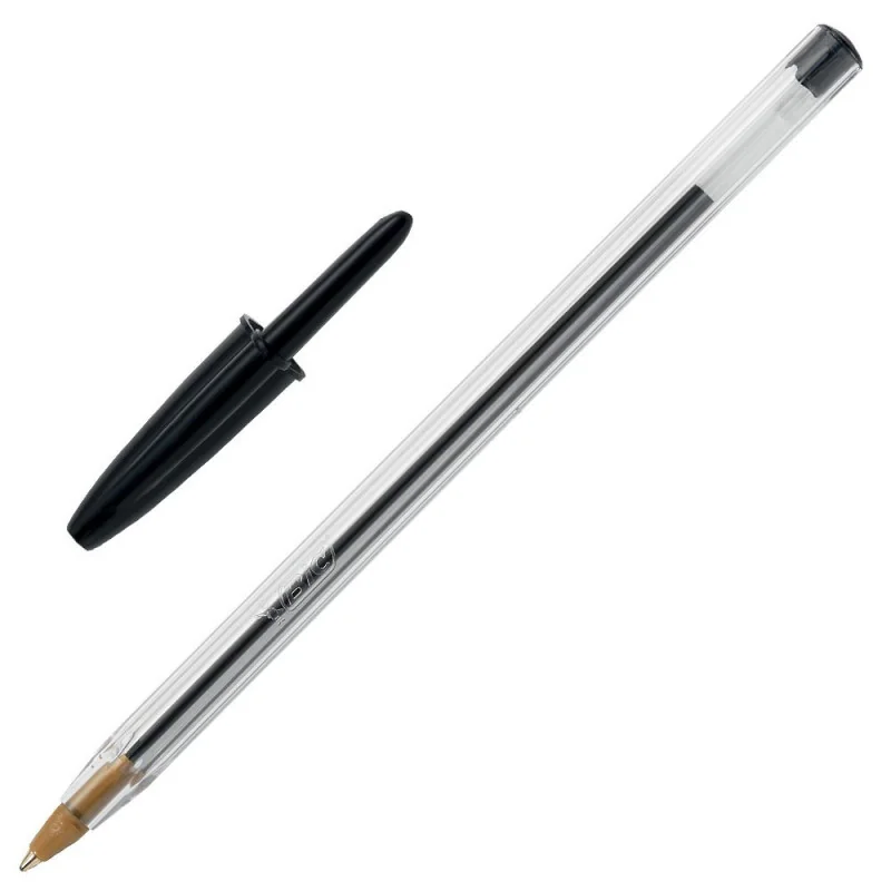 Stylo à bille Cristal pointe moyenne Noir - BIC - R55120