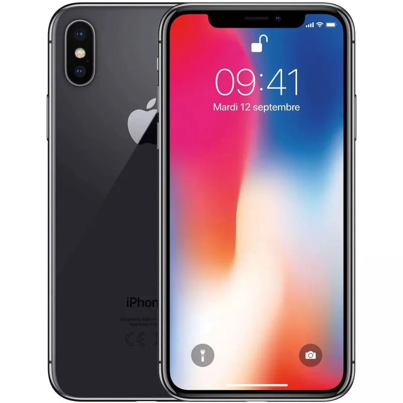 iPhone X reconditionné 64Gb Grade B Space Grey - APPLE - IPHONEX64SGPRS