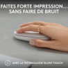 Souris sans fil Pebble Mouse 2 M350s Blanc - LOGITECH - SOU_LOG_M350S