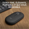 Souris sans fil Pebble Mouse 2 M350s Graphite - LOGITECH - SOU_LOG_M350S