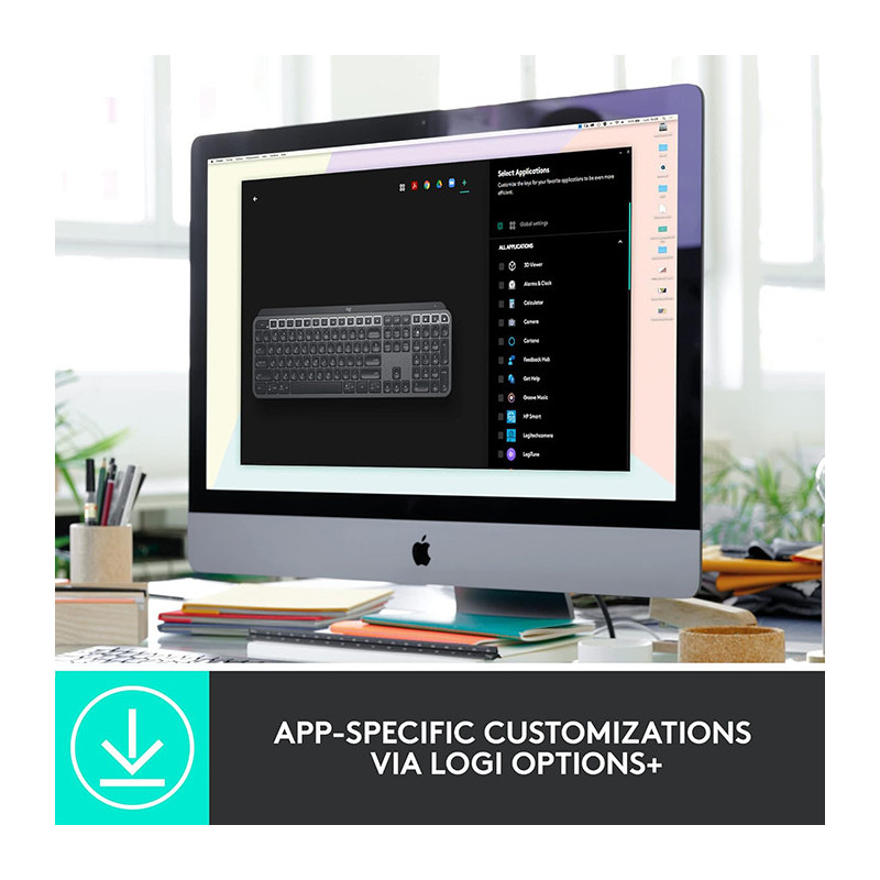 Ensemble clavier & souris MX Keys Combo for Business 2e génération Graphite - LOGITECH - CLA_LOG_MXKEYS_COM