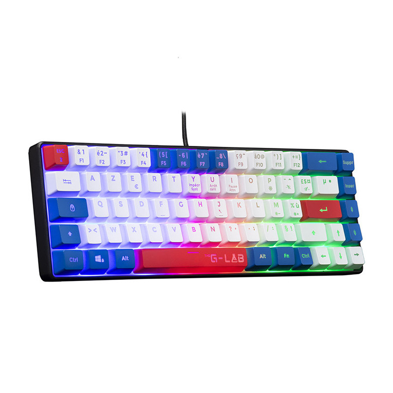 Clavier Gaming RGB/Filaire Keyz Hydrogen BWR noir - THE G-LAB - BS_KEYZ_HYDRO_BWR